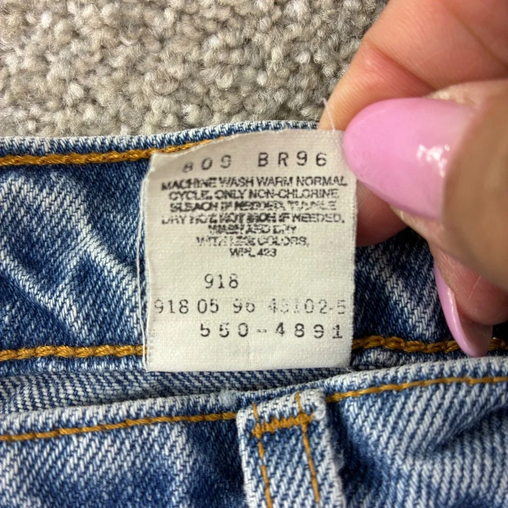 Vintage 90s‎ Levi's 550 Relaxed Fit Tapered Leg Jeans Made USA Puerto Rico 32x31